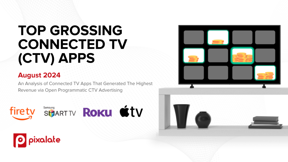 August 2024 Top Grossing CTV Apps - email and blog cover