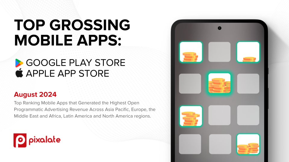 August 2024 Top Grossing Mobile Apps - email and blog cover